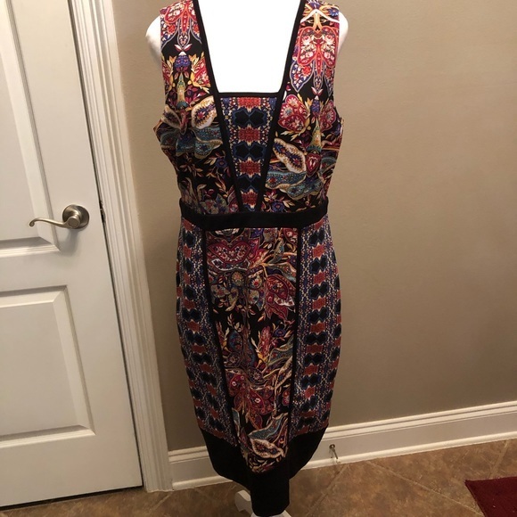 Nicole by Nicole Miller Dresses & Skirts - Geometric Paisley Print Sleeveless Dress by Nicole Miller Size Large